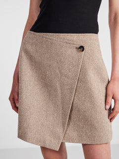 Yassummer HW Short Wool Mix Skirt - Toasted Coconut