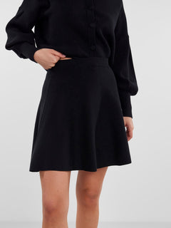 Yasfonny HW Knit Skirt - Black