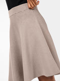Yasfonny Hw Knit Skirt - Fungi