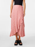 Yasalira Hw Long Wrap Skirt S. - Irish Cream Ditsy Flower