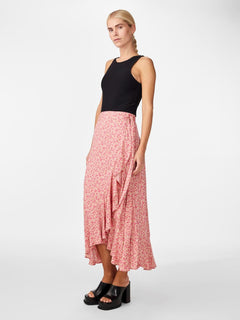 Yasalira Hw Long Wrap Skirt S. - Irish Cream Ditsy Flower