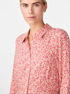 Yassavanna Long Shirt Dress S. - Irish Cream Ditsy Flower