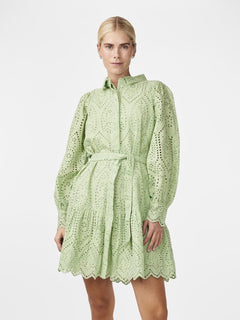 Yasholi Ls Belt Dress S. - Quiet Green