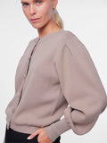 Yasfonny Ls Knit Cardigan - Fungi