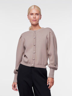 Yasfonny Ls Knit Cardigan - Fungi