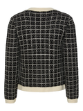 Yaslivia Ls Short Knit Cardigan - Black Birch