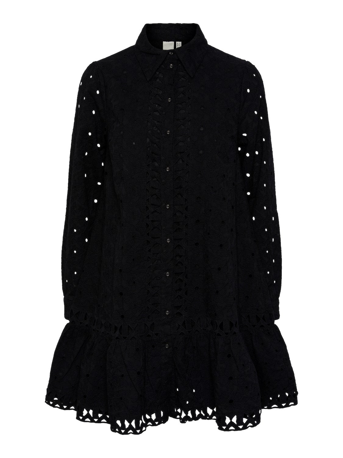 Yasginnie Ls Shirt Dress S. - Black