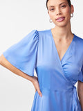 Yasthea 2/4 Midi Wrap Dress S. - Ashleigh Blue