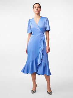 Yasthea 2/4 Midi Wrap Dress S. - Ashleigh Blue