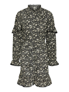 Yaspace Ls Dress S. - Black Pace Print
