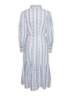 Yastovina Ls Long Shirt Dress - Star White Tovina Print