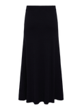 Yasfonny Hw Ankle Knit Skirt - Black