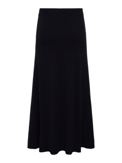 Yasfonny Hw Ankle Knit Skirt - Black