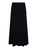 Yasfonny Hw Ankle Knit Skirt - Black