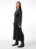 Yaspella Ls Long Dress - Black