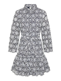 Yascorinna 7/8 Shirt Dress S. - Navy Blazer Corinna Print