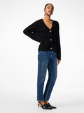 Yasemilie Ls Cardigan Knit - Black