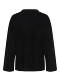 Yasemilie O-Neck Knit Pullover - Black