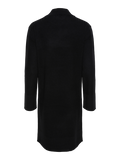 Yasemilie Ls Funnel Knit Dress - Black