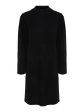 Yasemilie Ls Funnel Knit Dress - Black