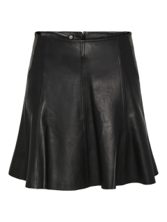 Yasimla Hw Leather Skirt - Black