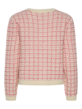 Yaslivia Ls Short Knit Cardigan S. - Birch Raspberry Sorbet/Pirouette