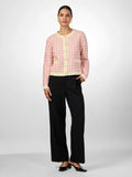Yaslivia Ls Short Knit Cardigan S. - Birch Raspberry Sorbet/Pirouette