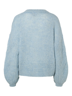 Yaszuma Ls Knit Cardigan - Clear Sky