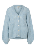 Yaszuma Ls Knit Cardigan - Clear Sky