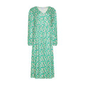 Florentina Long Dress - Green Flower
