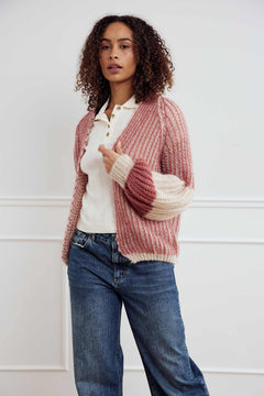 Liana Knit Cardigan - Rose Cream