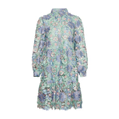 Star Ls Dress - Blue Mix