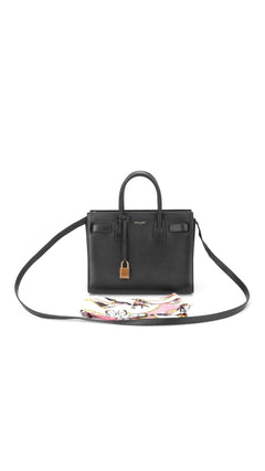 Saint Laurent Sac De Jour Nano Leather Tote - Black