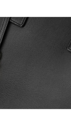 Saint Laurent Sac De Jour Nano Leather Tote - Black