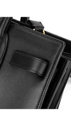 Saint Laurent Sac De Jour Nano Leather Tote - Black