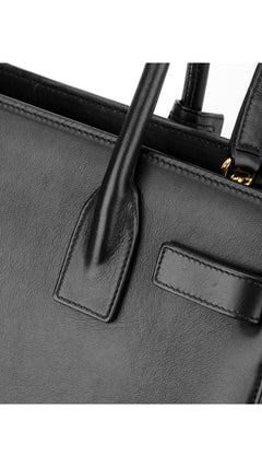 Saint Laurent Sac De Jour Nano Leather Tote - Black