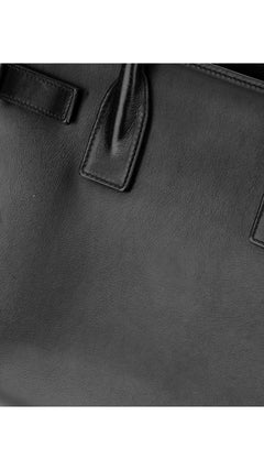 Saint Laurent Sac De Jour Nano Leather Tote - Black
