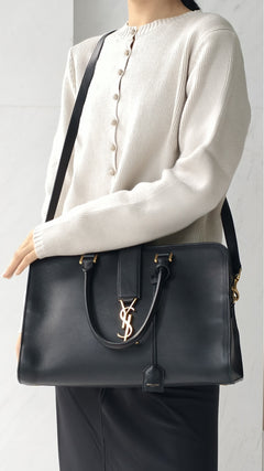 Saint Laurent Cabas Bag Medium - Black