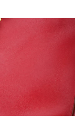 Saint Laurent Cabas Chyc Shoulder Bag - Red