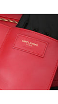 Saint Laurent Cabas Chyc Shoulder Bag - Red