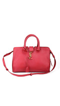Saint Laurent Cabas Chyc Shoulder Bag - Red