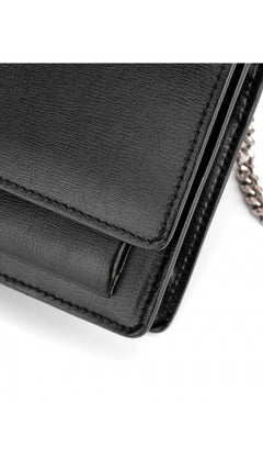 Saint Laurent Sunset Crossbody Bag - Black