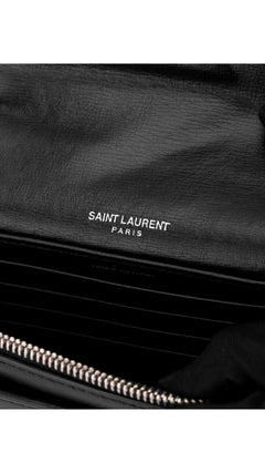 Saint Laurent Sunset Crossbody Bag - Black