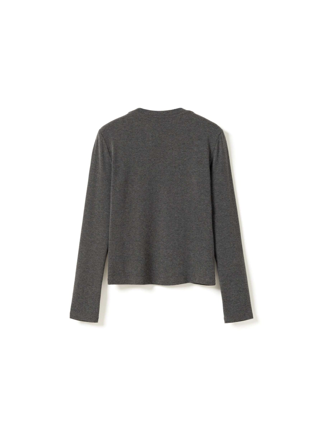 Lidie Ls Top - Dark Grey Melange
