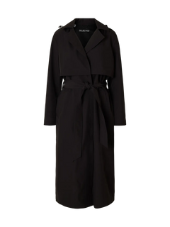 Aline Tech Trenchcoat - Black