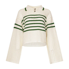 Leen Knit - Talani Green Stripe