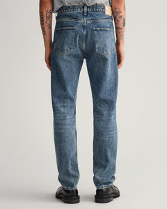 D1. Hayes Vintage Wash Denim - Semi Light Blue Vintage