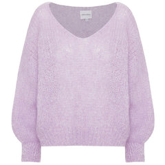 Milana Ls Mohair Knit - Light Purple