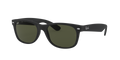 New Wayfarer - Rubber Black - G-15 Green