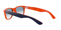 New Wayfarer - Blue On Orange - Clear Gradient Blue